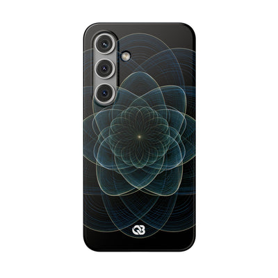 Blue Lite Phone Case for Samsung - Celestial Wireframe Bloom