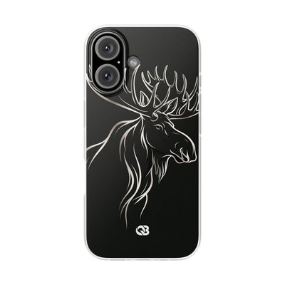 Nordic Moose Contour · Lite Phone Case for iPhone ·  Black