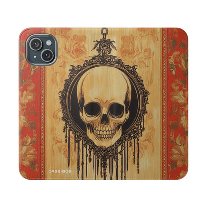 Skull Eclipse - iPhone 15 Plus Case - Wallet