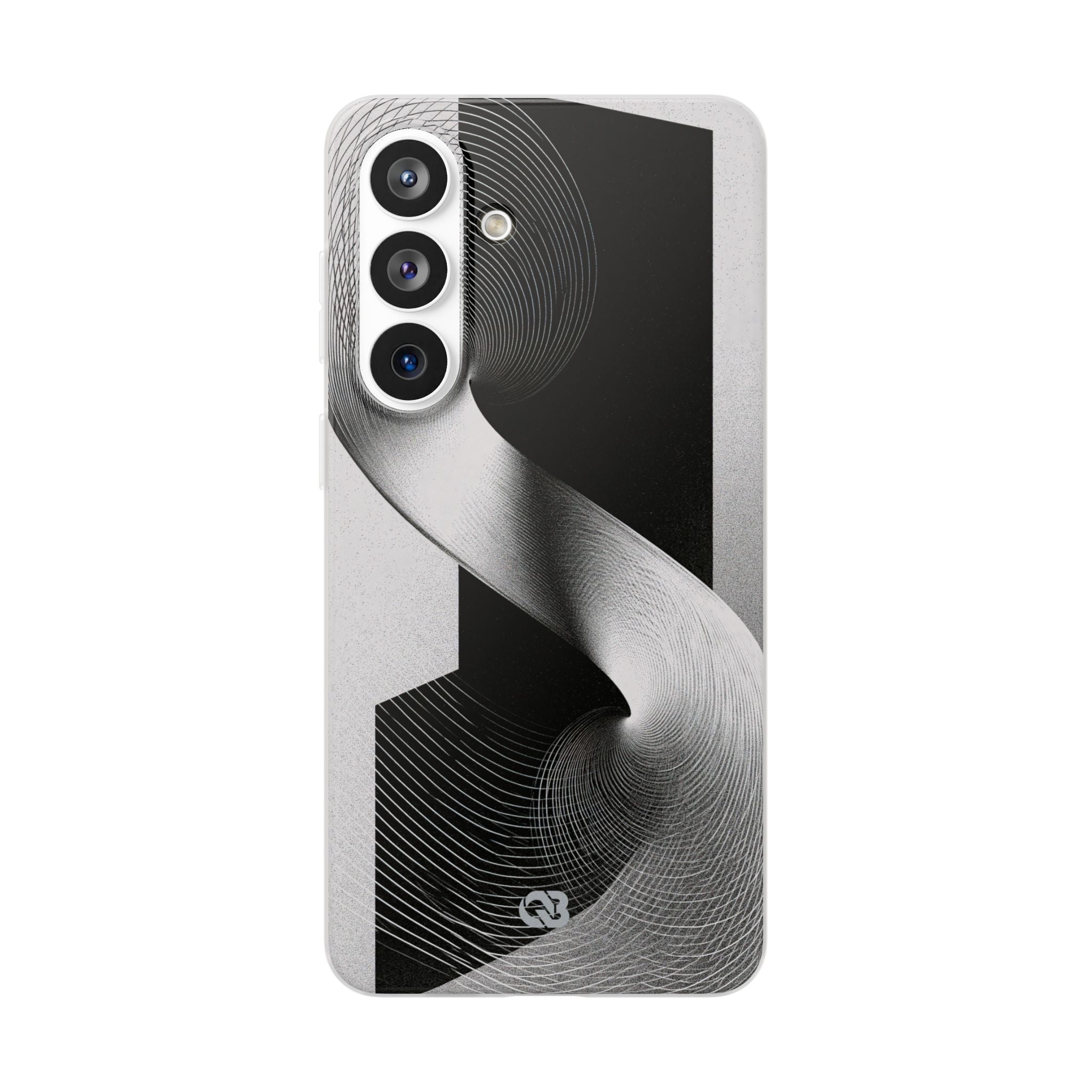 Grey Lite Phone Case for Samsung - Obsidian Moiré Wave
