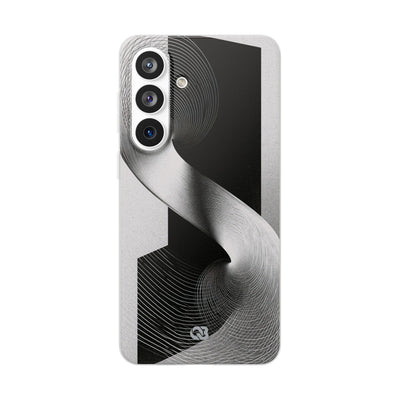 Grey Lite Phone Case for Samsung - Obsidian Moiré Wave