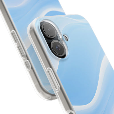 Blue Lite Phone Case for iPhone - Glacial Blue Silk