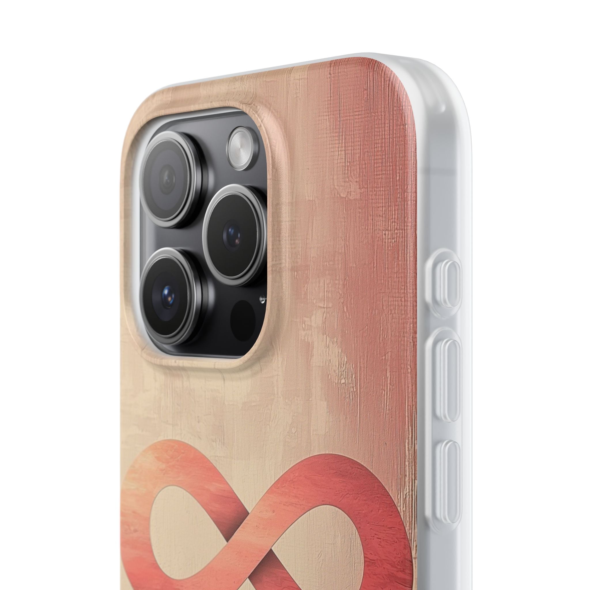 Terracotta Infinity Stroke · Soft Phone Case for iPhone