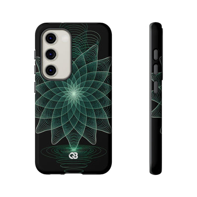 Verdant Harmonic Bloom · Tough Phone Case for Samsung · Black