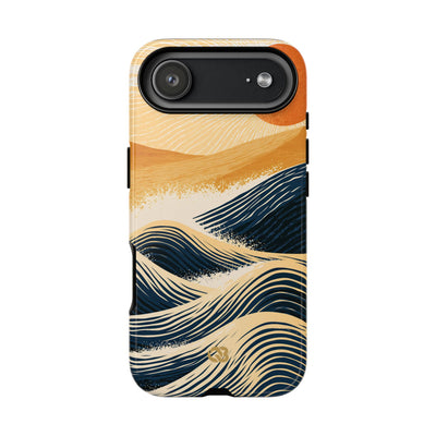 Blue Tough Phone Case for iPhone - Kyoto Cresting Tide