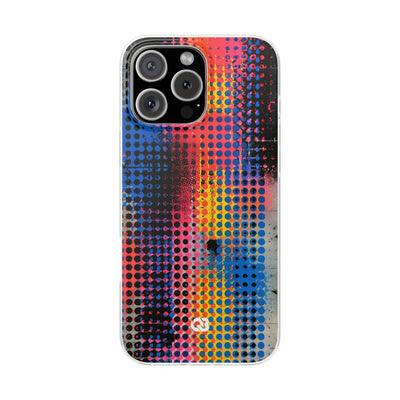 Chromatic Halftone Grid · Lite Phone Case for iPhone ·  Blue