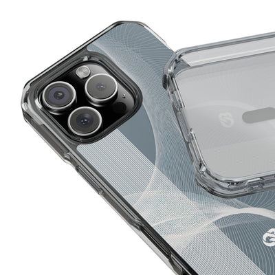 Grey Impact MagSafe Phone Case for iPhone - Slate Mesh Horizon
