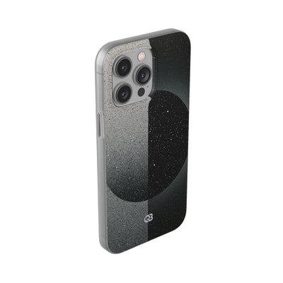 Black Lite Phone Case for iPhone - Lunar Static Orbit