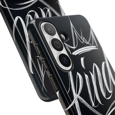 Noir Crown Script · Custodia Tough per Samsung