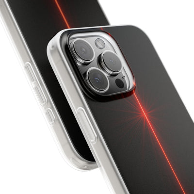 Red Lite Phone Case for iPhone - Crimson Flare Vector