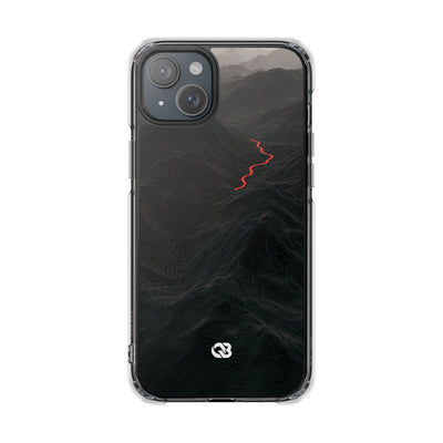 Crimson Ridge Pass · Clear Impact Magnetic Phone Case for iPhone ·  Black