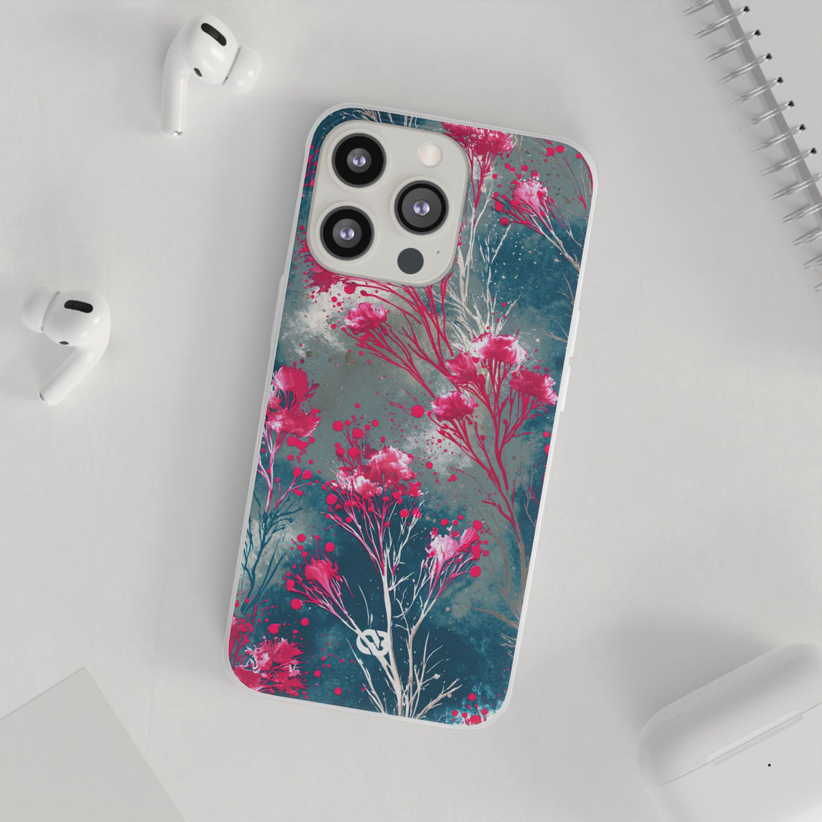 Cyber Blossom · Lite Phone Case for iPhone ·  Teal