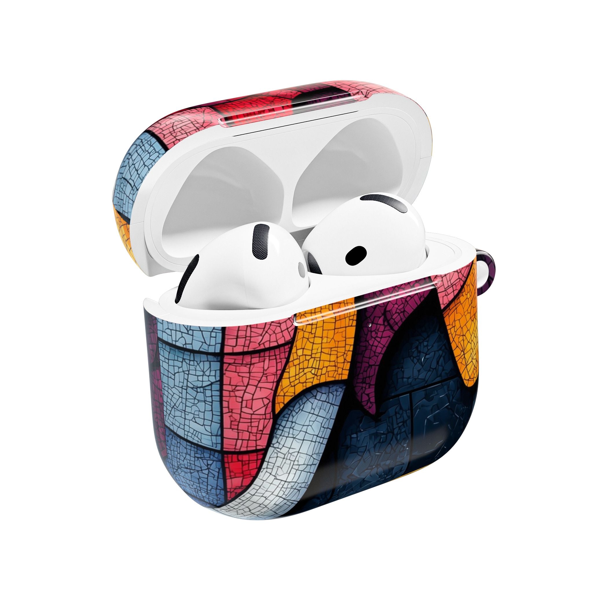 Blue Mosaic Elephant - AirPods Case