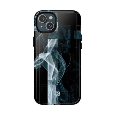 Black Tough 2.0 Magsafe Phone Case for iPhone - Arctic Vapor Grid