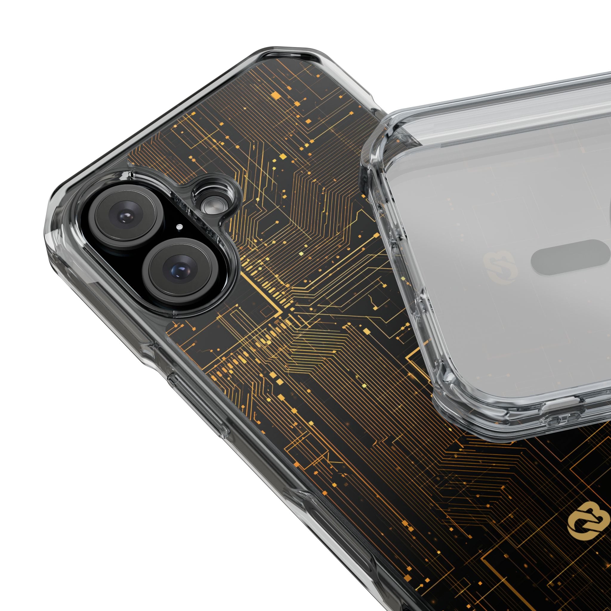 Gold Impact MagSafe Phone Case for iPhone - Amber Core Mainframe