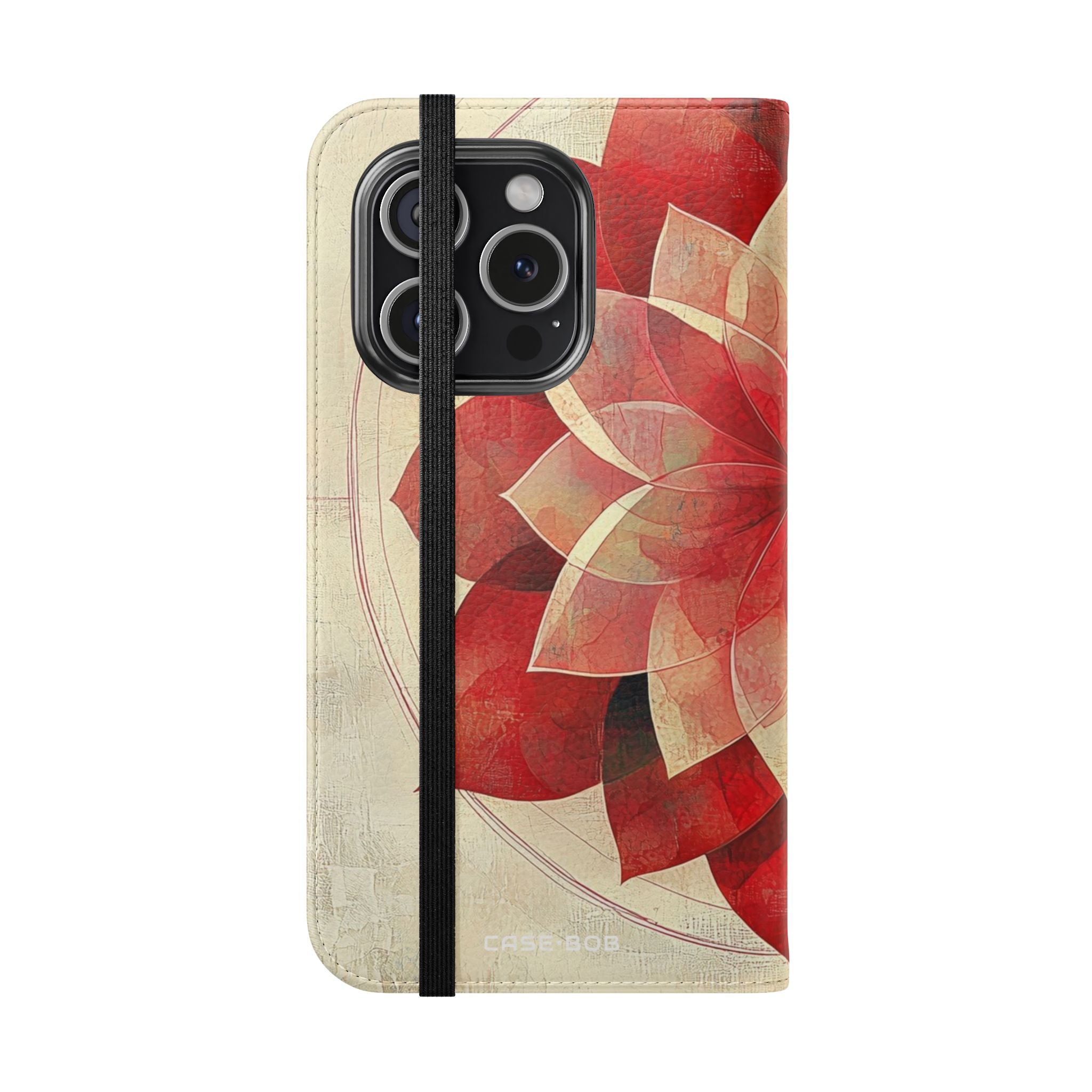 Crimson Bloom - iPhone 15 Pro Case - Wallet