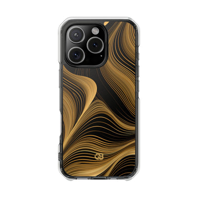 Gold Impact MagSafe Phone Case for iPhone - Molten Copper Strands