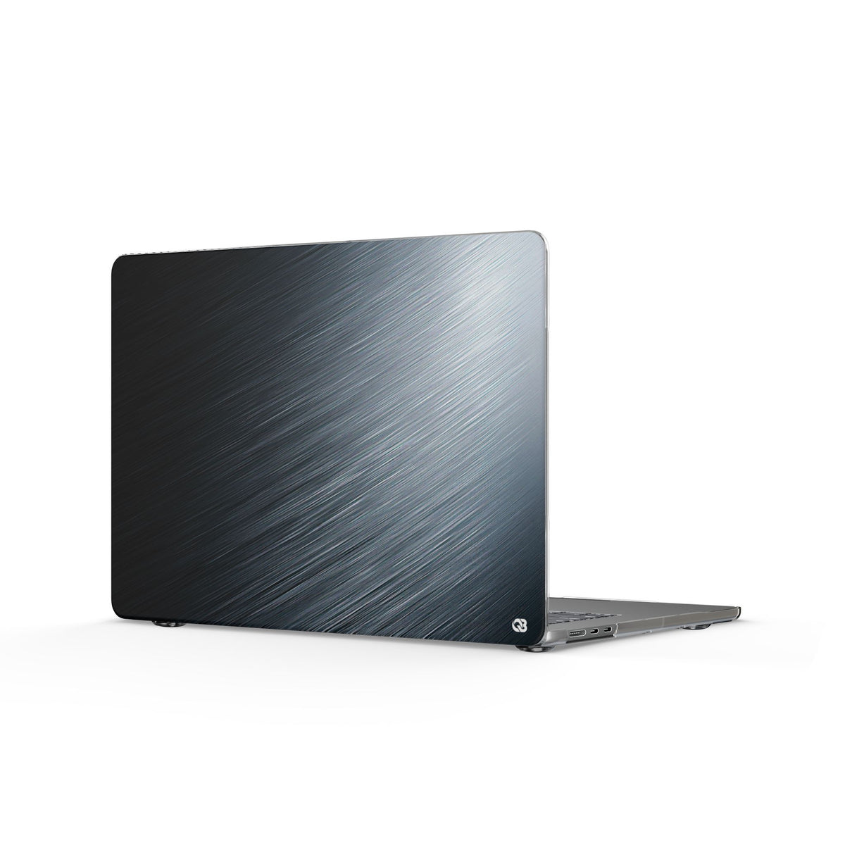 Brushed Obsidian Steel · Clear Hard Case for MacBook · Grey