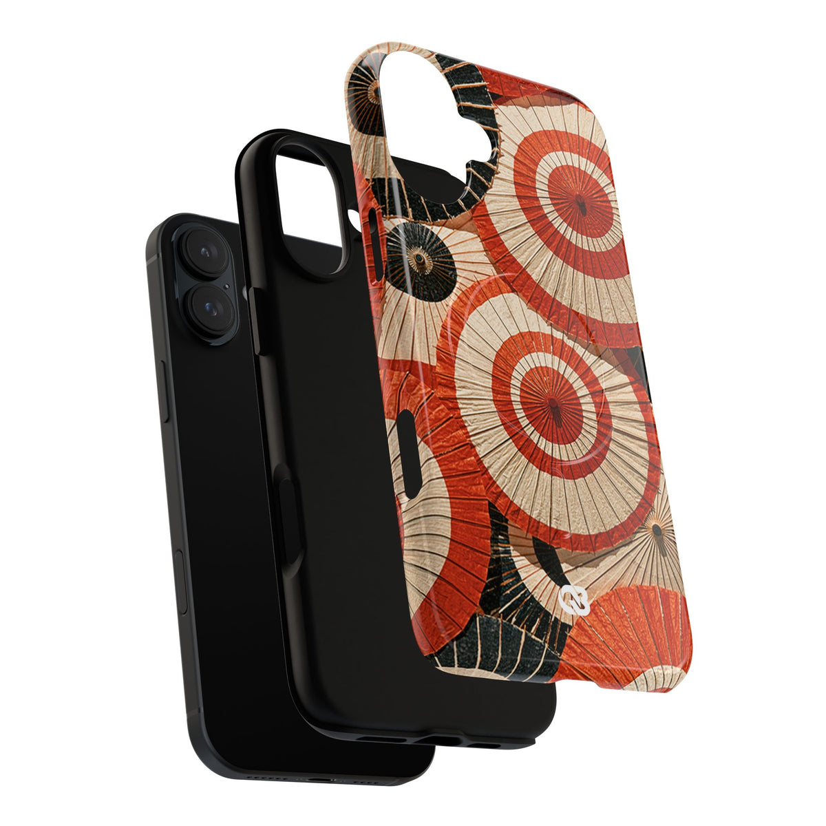 Vermilion Wagasa Motif · Tough 2.0 Magnetic Phone Case for iPhone · Red