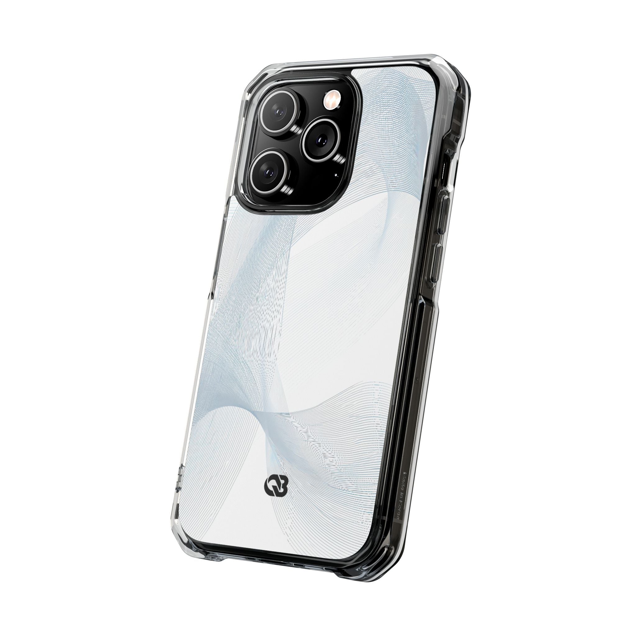 White Impact MagSafe Phone Case for iPhone - Arctic Line Current