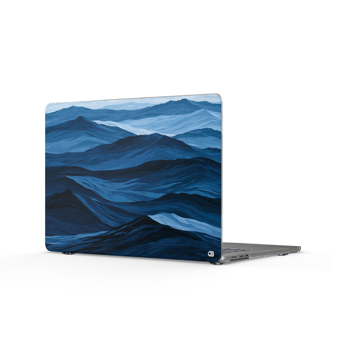 Azure Ridge Horizon · Clear Hard Case for MacBook · Blue