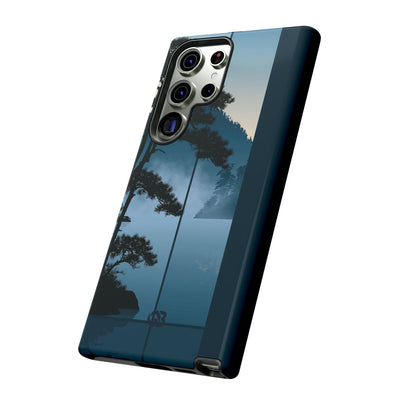 Blue Tough Phone Case for Samsung - Kyoto Mist Pine