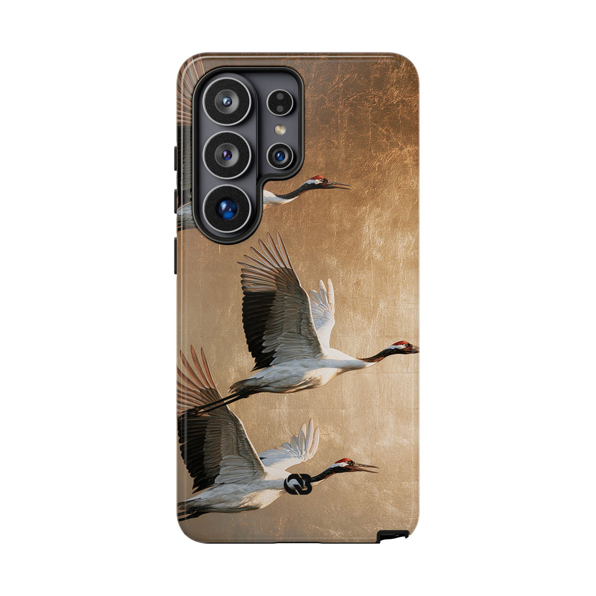 Golden Crane Flight · Tough Phone Case for Samsung · Gold