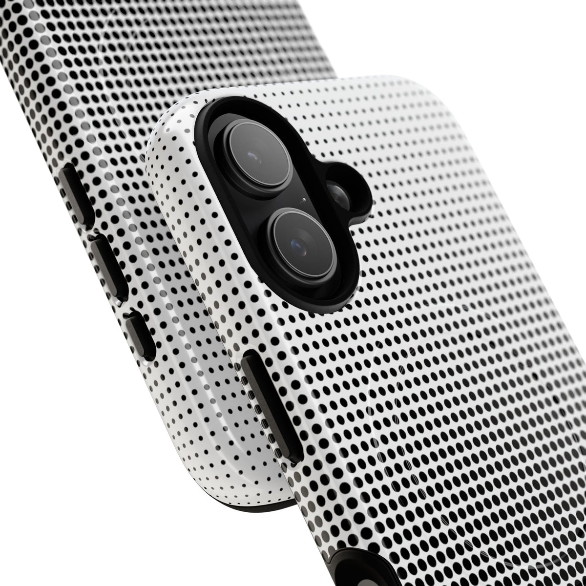 Black Tough 2.0 Magsafe Phone Case for iPhone - Obsidian Halftone Flux