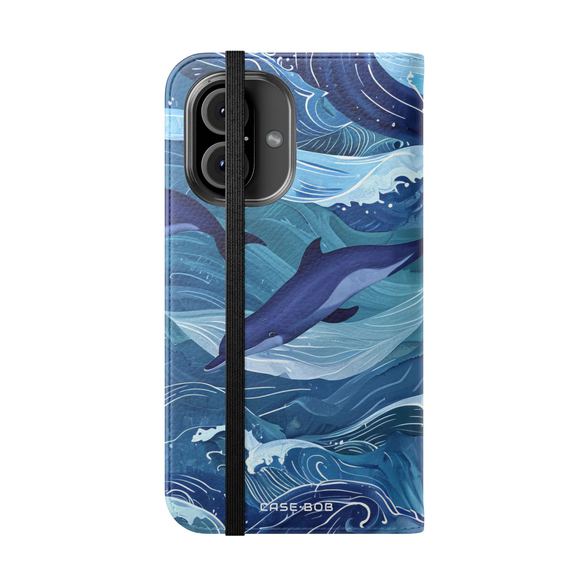 Dolphin Wave Dance - iPhone 16 Case - Lompakko