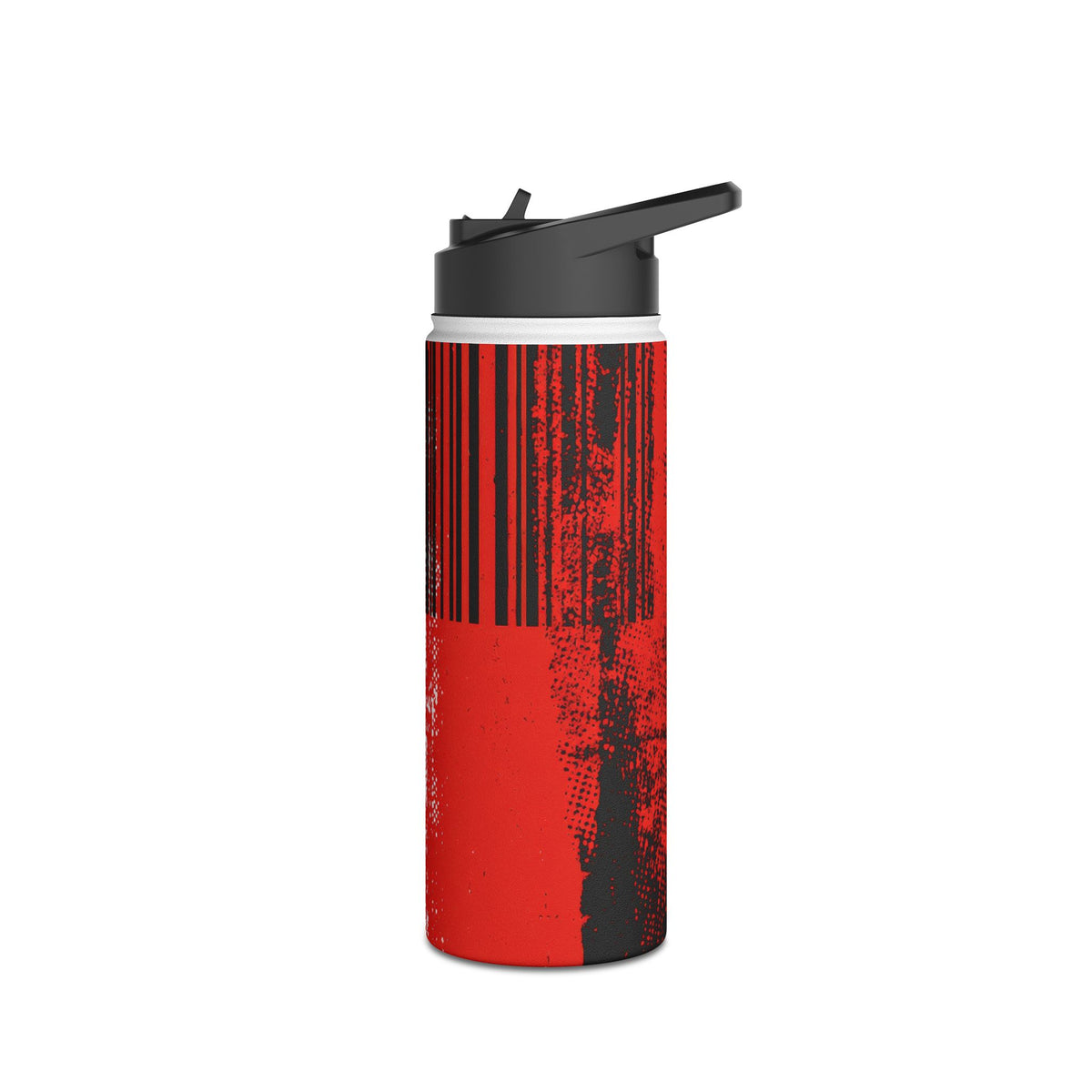 Distorted Barcode · Insulated Water Bottle · Black