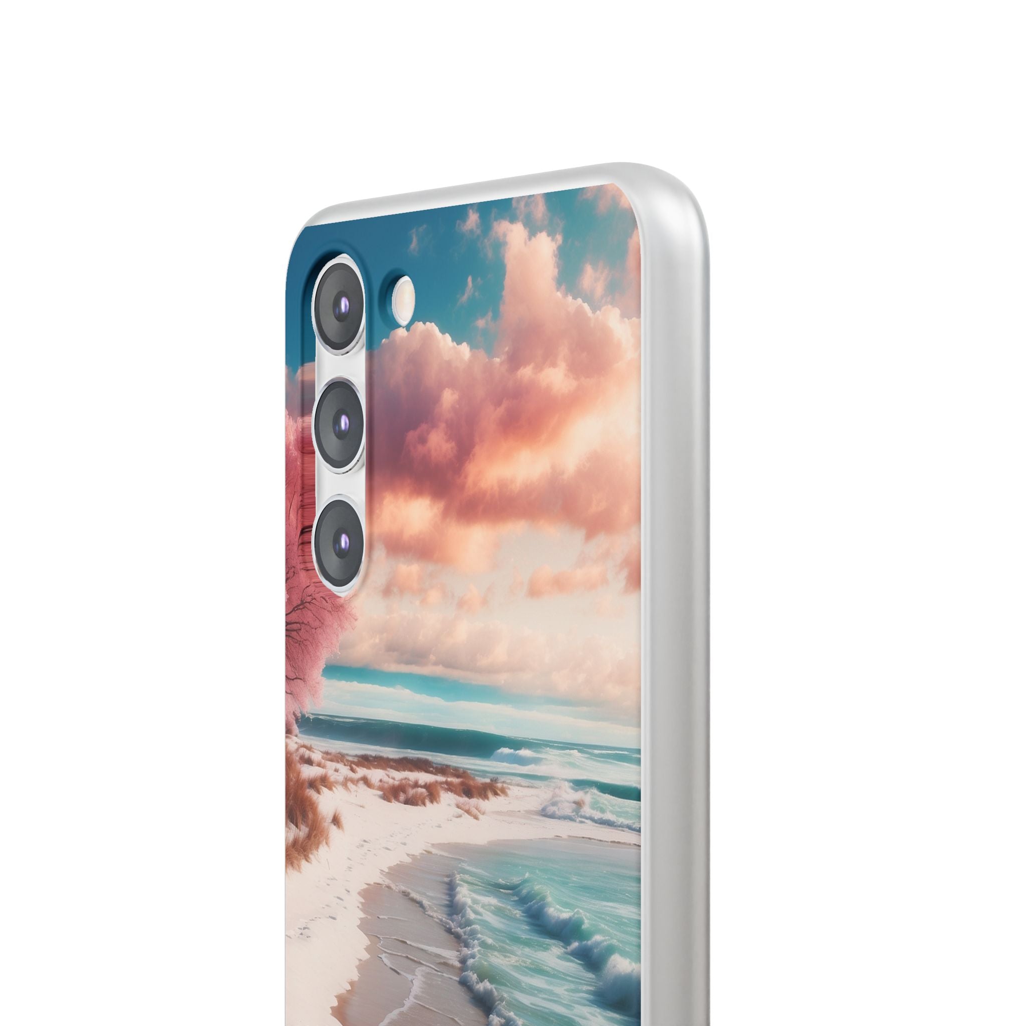 Lyserød Træ Brise Samsung S23 Plus Cover - Blødt