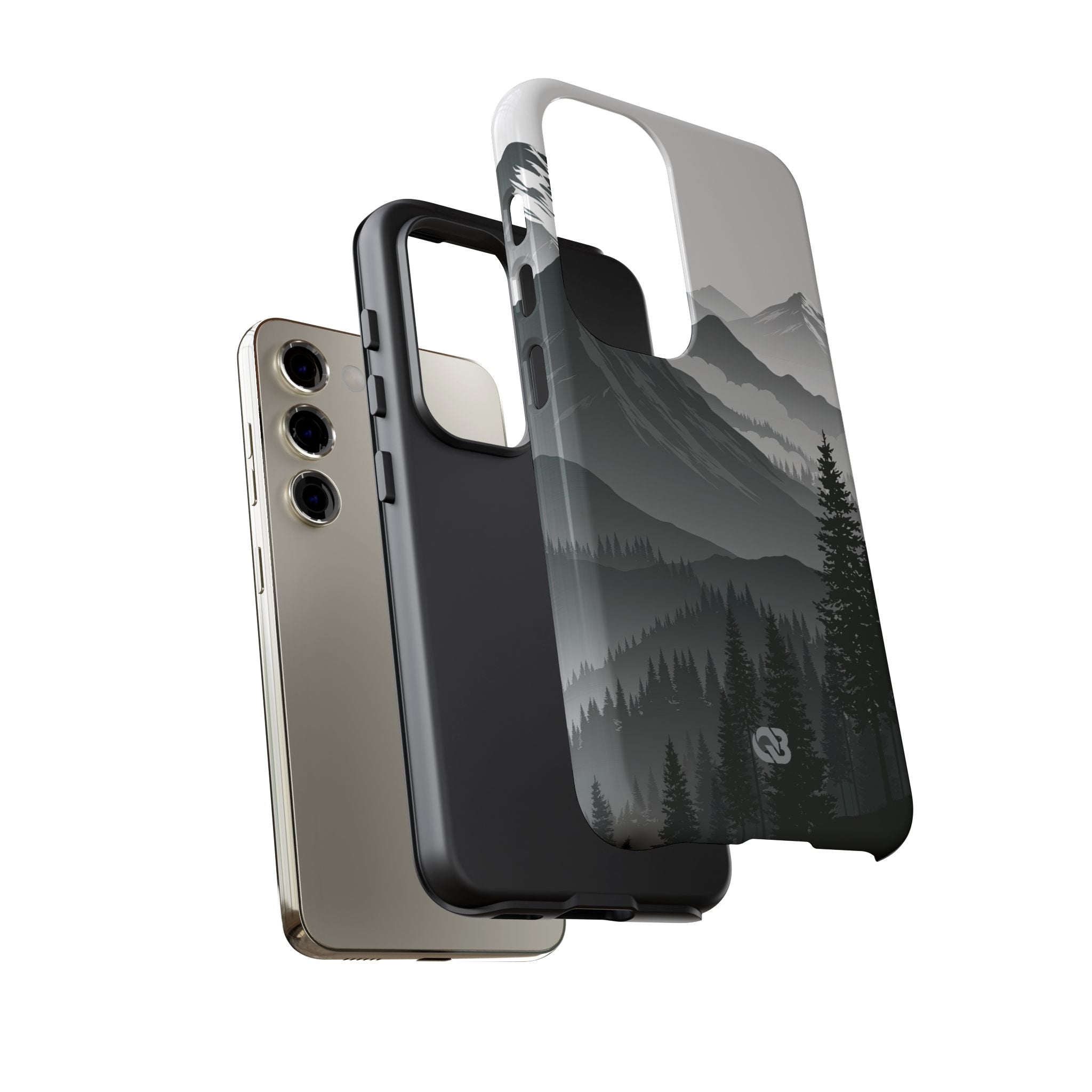 Grey Tough Phone Case for Samsung - Granite Ridge Mist