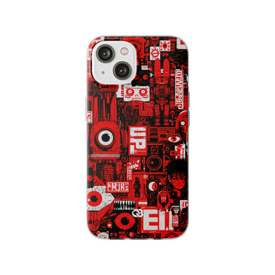 Neo Mecha Collage · Lite Phone Case for iPhone ·  Red