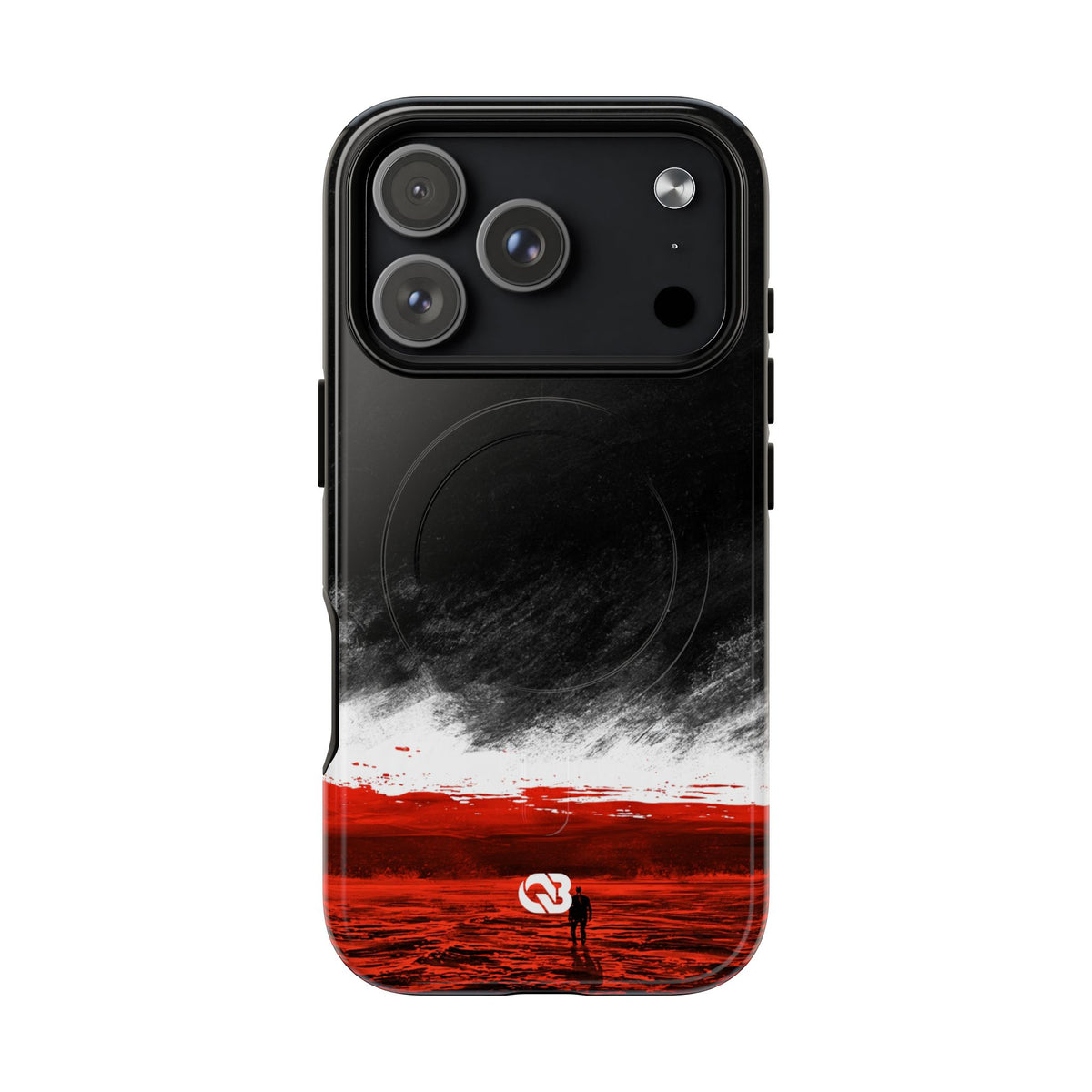 Crimson Horizon · Tough 2.0 Magnetic Phone Case for iPhone · Black