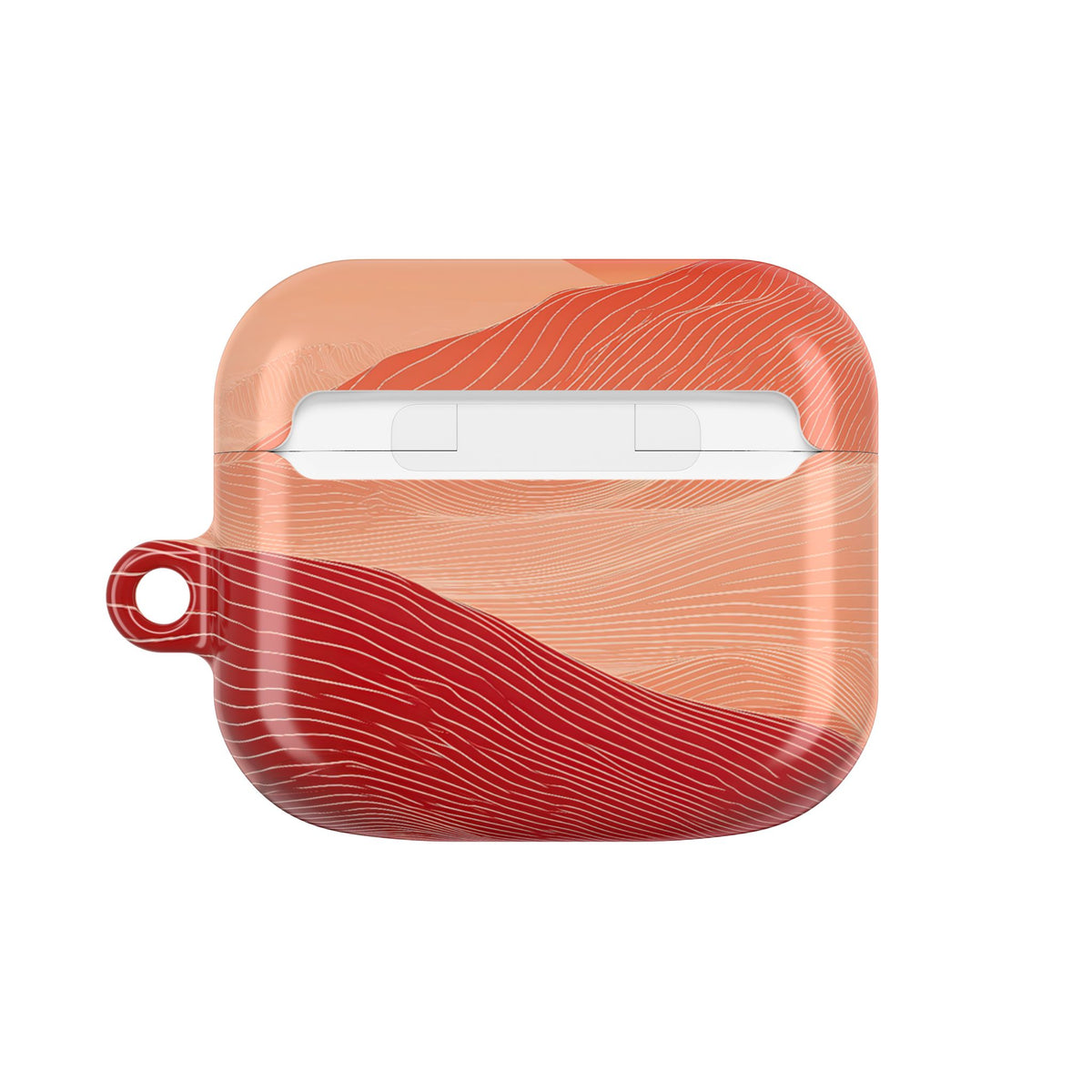 Crimson Dune Horizon · Hard Case for AirPods & AirPods Pro · Red