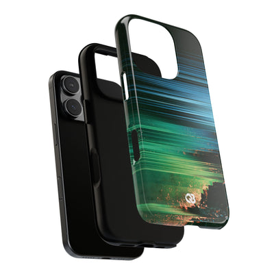 Digital Shoreline Drift · Tough Phone Case for iPhone · Teal