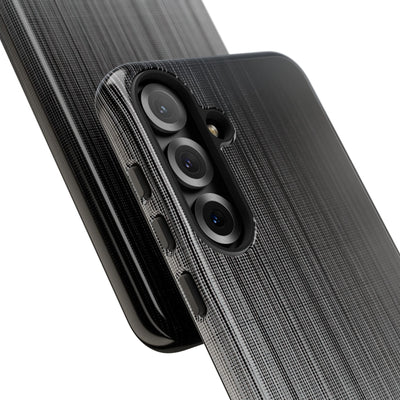 Grey Tough Phone Case for Samsung - Static Vertical Dither