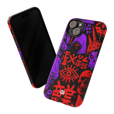 Underground Cyber Glyphs · Tough Phone Case for iPhone · Black