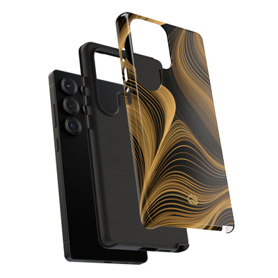 Gold Tough Phone Case for Samsung - Molten Copper Strands