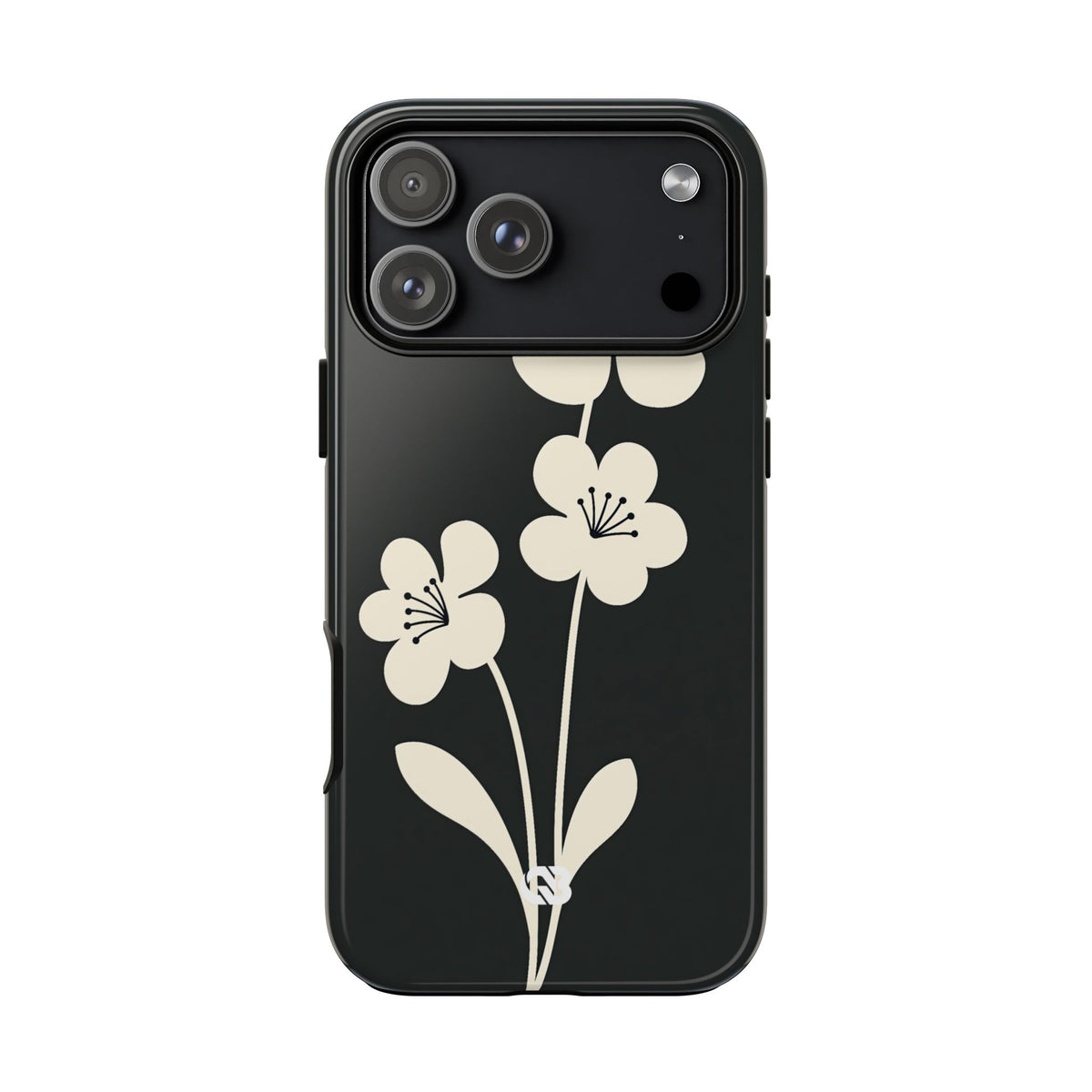 Nordic Blossom · Tough Phone Case for iPhone · Black