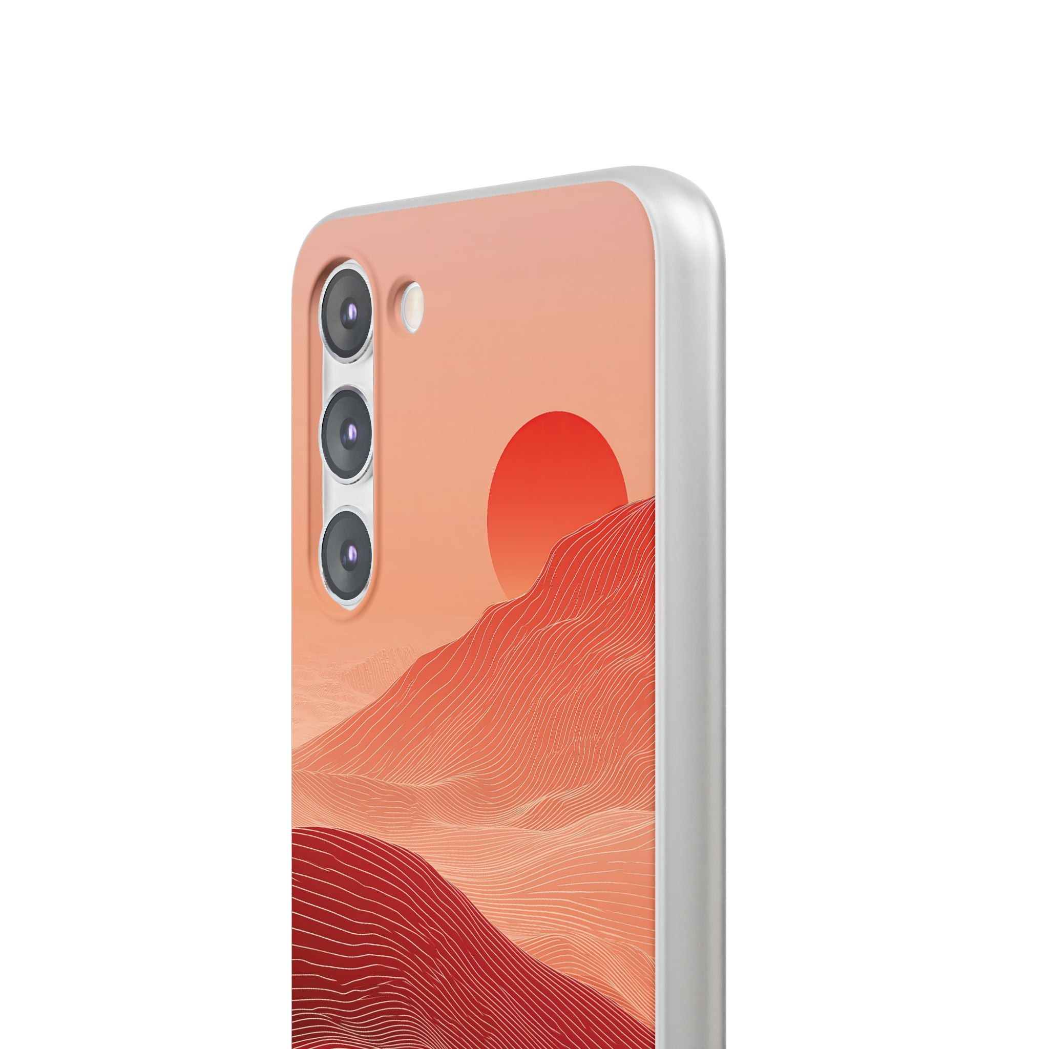 Red Lite Phone Case for Samsung - Crimson Ridge Lines