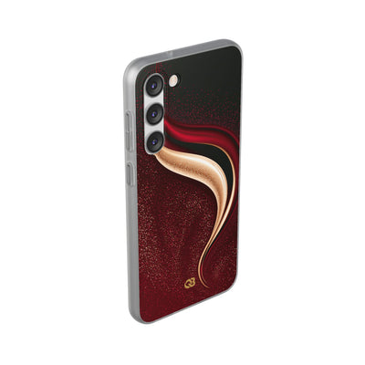 Gilded Crimson Flow · Lite Phone Case for Samsung · Red
