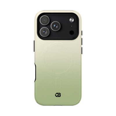 Green Tough 2.0 Magsafe Phone Case for iPhone - Bone Sage Fade