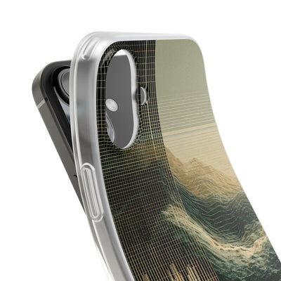 Beige Lite Phone Case for iPhone - Veridian Data Ridge