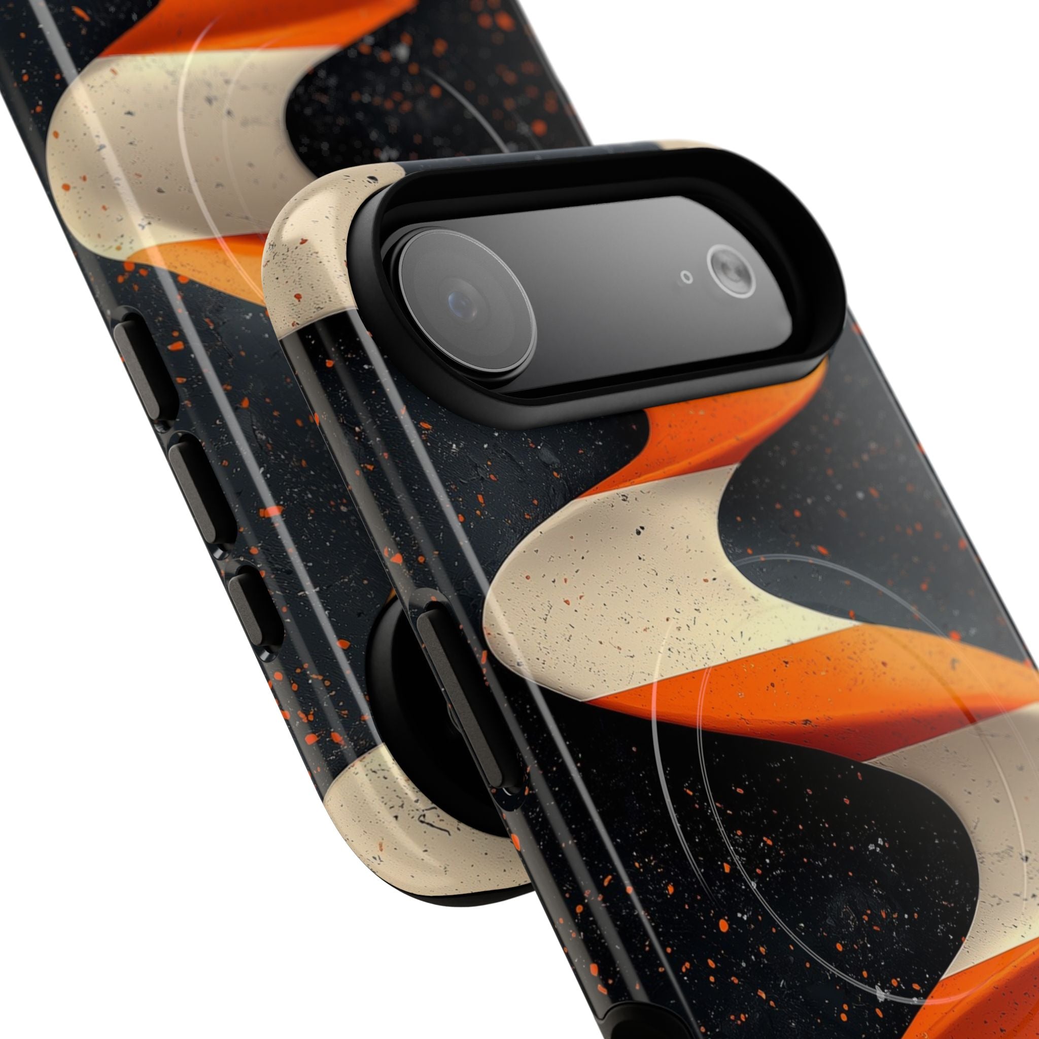 Orange Grit Twist · Tough+ Phone Case for iPhone · Magsafe