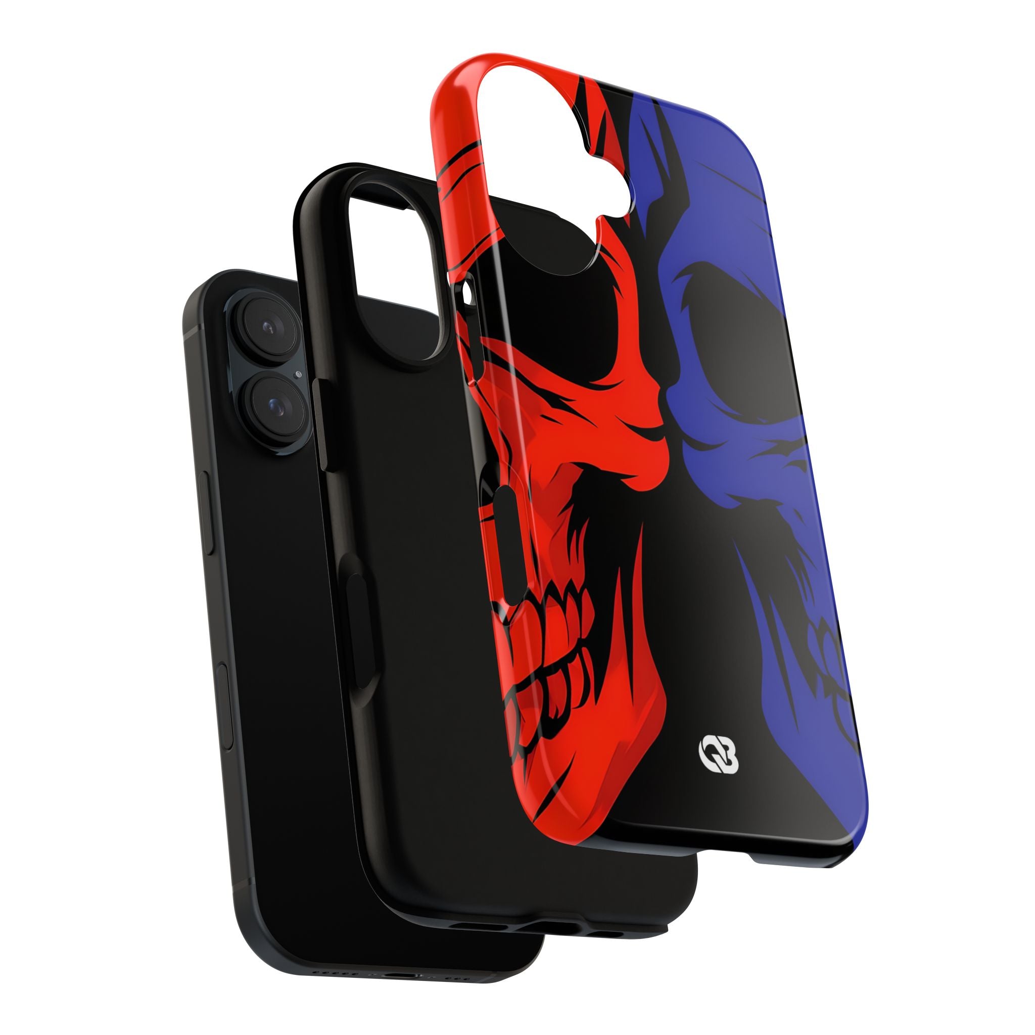 Crimson Cobalt Skulls · Tough Phone Case for iPhone