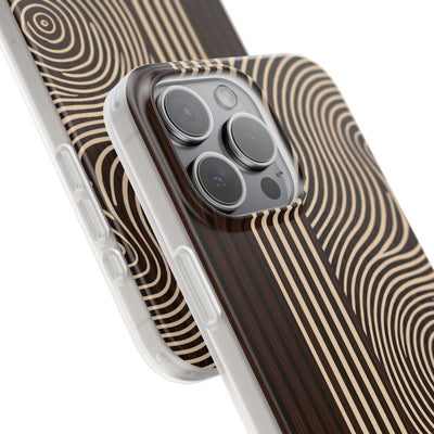 Timber Ring Contour · Lite Phone Case for iPhone ·  Brown