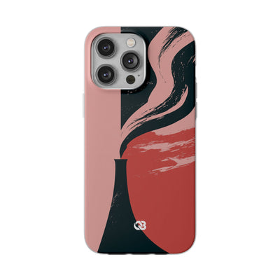 Pink Lite Phone Case for iPhone - Cinder Rose Plume