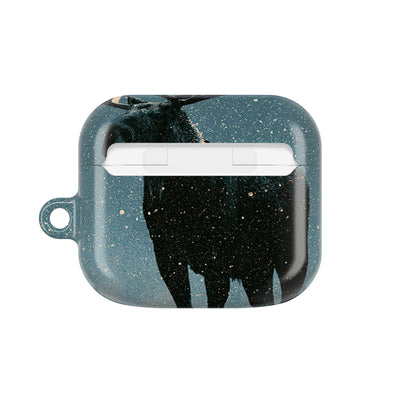 Nordic Boreal Moose · Hard Case for AirPods & AirPods Pro · Blue
