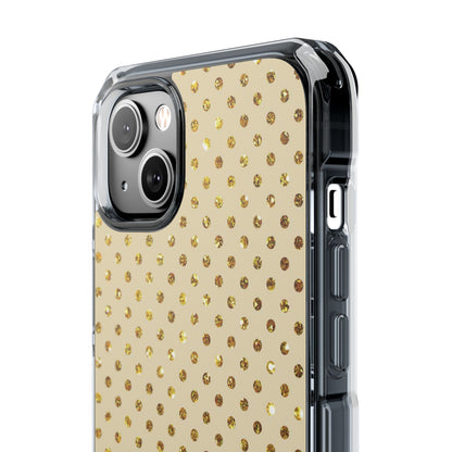 Gold Sparkle Grid iPhone 14 Plus Case - Impact